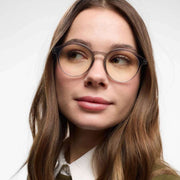 Barner Le Marais Glossy Blue Light Reading Glasses - Laguna Clear