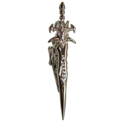 Bassin and Brown Decorative Sword Tie Bar - Silver