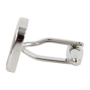 David Van Hagen Tiger Eye Square Cufflinks - Silver/Brown