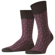 Falke Artwork Tie Socks - Dark Brown
