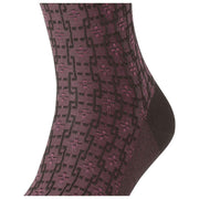 Falke Artwork Tie Socks - Dark Brown