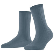 Falke Cotton Rib Socks - Monument Blue