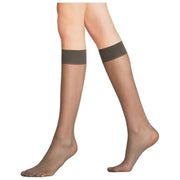 Falke Matt Deluxe 20 Denier Knee High Socks - Carbon Grey