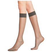 Falke Seidenglatt 15 Denier Knee High Socks - Carbon Grey