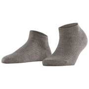Falke Shiny Rib Sneaker Socks - Pepper Grey