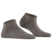 Falke Shiny Rib Sneaker Socks - Pepper Grey