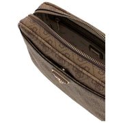 GUESS Meridian II Camera Bag - Latte Brown Logo