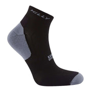 Hilly Active Quarter Min Twin Pack Socks - White/Black/Grey