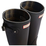 Hunter Original Tall Tartan Lined Wellington Boots - Black