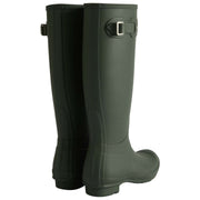 Hunter Original Tall Tartan Lined Wellington Boots - Dark Olive Green