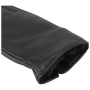 Isotoner Premium Fur Lined Leather Gloves - Black