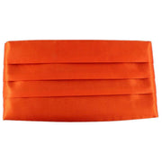 Knightsbridge Neckwear Bow Tie and Cummerbund Set - Orange