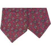Knightsbridge Neckwear Small Paisley Silk Cravat - Wine