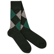 London Sock Company Highland Argyle Socks - Green