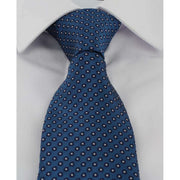 Michelsons of London Basic Neat Polyester Tie - Teal Blue