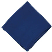 Michelsons of London Plain Silk Handkerchief - Navy
