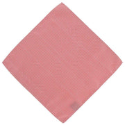 Michelsons of London Semi Plain Tie and Pocket Square Set - Coral