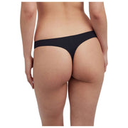 Skarlett Blue Entice Front Lace Thong - Black/Midnight Navy