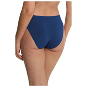 Natori Bliss Bare Cotton High Cut Brief - Dark Cobalt Blue
