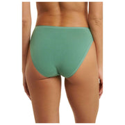 Natori Bliss Bare Cotton High Cut Brief - Frosty Spruce Green