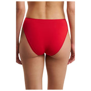 Natori Bliss Bare Cotton High Cut Brief - Holiday Red