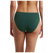 Natori Bliss Bare Cotton High Cut Brief - Polished Pine Green