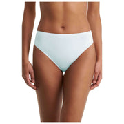 Natori Bliss Bare Cotton High Cut Brief - Sky Green