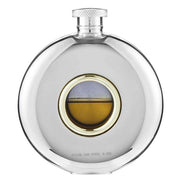 Orton West 4oz Celtic Porthole Hip Flask - Silver