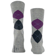 Burlington King Socks - Grey/Purple