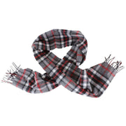 Locharron of Scotland Thompson Lambswool Scarf - Grey/Black/Red