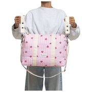 Moon Nude Strawberry Diaper Bag - Pink/Red