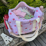Moon Nude Strawberry Diaper Bag - Pink/Red