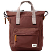 Roka Bantry B Small Recycled Nylon Backpack - Rocky Road Brown