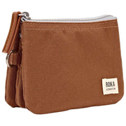 Roka Carnaby Small Recycled Canvas Wallet - Cinnamon Brown