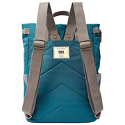 Roka Finchley Large Recycled Canvas Backpack - Deep Teal Blue