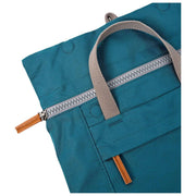 Roka Finchley Large Recycled Canvas Backpack - Deep Teal Blue