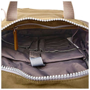 Roka Finchley Small Recycled Canvas Backpack - Sea Spray Brown