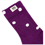 Roka Wimbledon Crew Socks - Purple Dot
