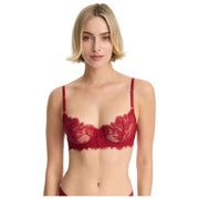 Skarlett Blue Entice Lace Balconette Bra - Scarlet