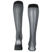 Falke Glitter 30 Denier Knee High Socks - Black/Sliver