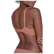Skarlett Blue Entice Lace Balconette Bra - Gleam/Terracotta Orange