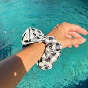 Moon Nude Classic Scrunchie - Black/White