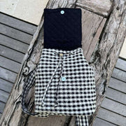 Moon Nude Classic Flap Backpack - Black/White