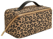 Alice Wheeler London Animal Print Train Case - Black/Leopard