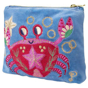 powder-seafaring-crab-velvet-mini-pouch---cornflower-blue-34326548