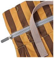 Roka Canfield B Small Recycled Canvas Backpack - Brown Stripe