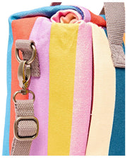 Roka Hampstead Cotton Canvas Lunch Bag - Wide Multi Stripe