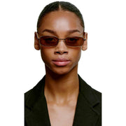 A.Kjaerbede Noah Sunglasses - Gold/Burnt Amber