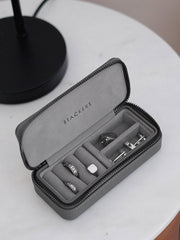Stackers Zipped Medium Travel Jewellery Box - Slate Grey