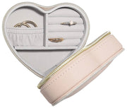 Stackers Heart Travel Mum Jewellery Box - Blush/Gold